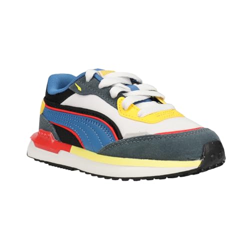 PUMA Kids Boys City Rider Lace Up Sneakers Shoes Casual - Off White2