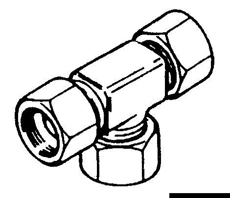 Raccord en T 3/8 Ultraflex TF 38 pour tuyauterie hydraulique