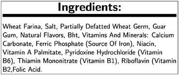 Cereal Instantáneo Cream of Wheat Original B and G, 1 Onza -- 144 por caja miniatura 3