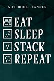 stacking cups argos  Notebook Planner Eat Sleep Stack Repeat Speed Stacking Cups saying: Journal,6x9 in , Business, Work List, Agenda, College, Weekly, Simple, Business, Menu