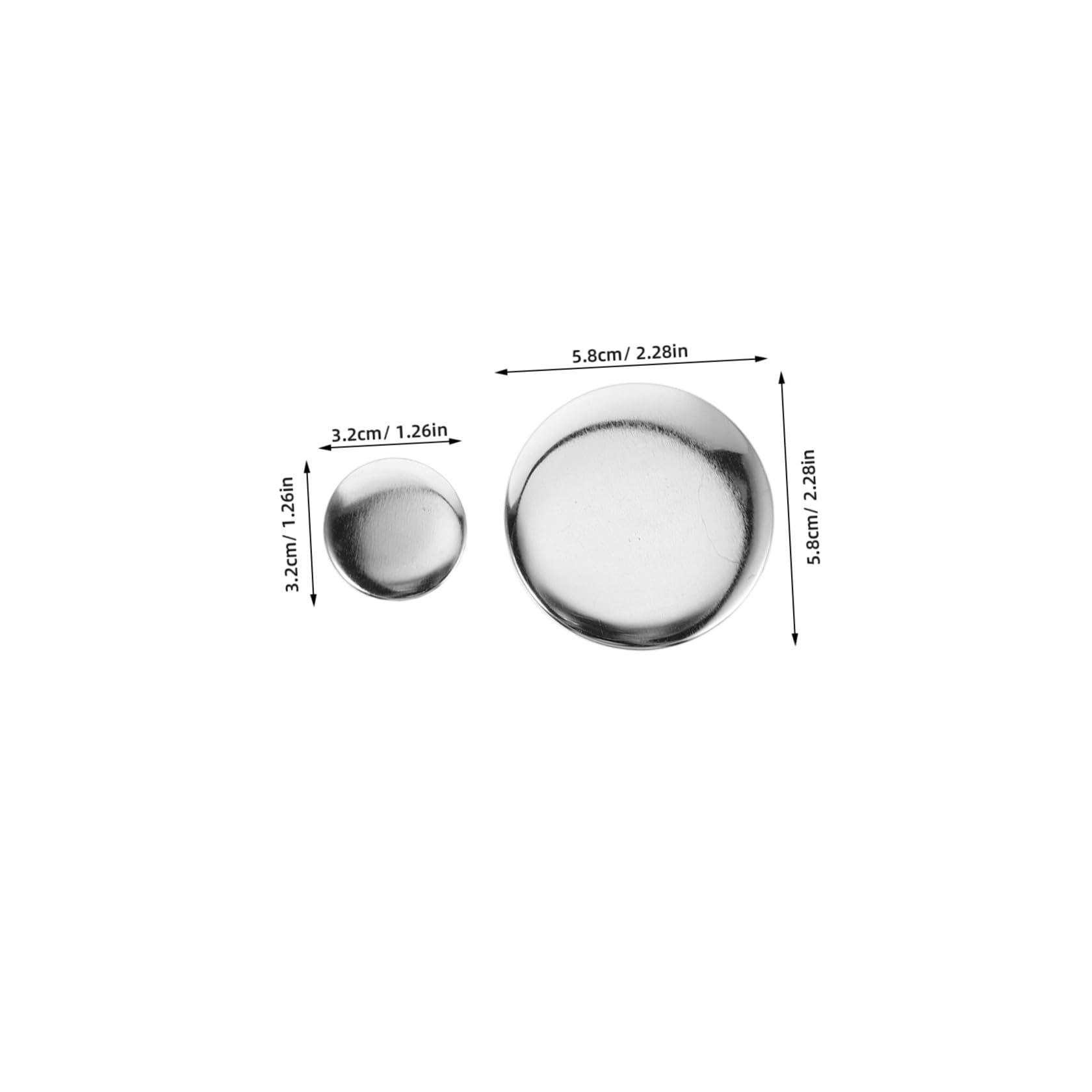 COHEALI 200 Set Kit per Spille Bottone Rotonde in Ferro 32mm Spilla Resistente e Fissaggio Sicuro per Progetti Artigianali Fai da Te