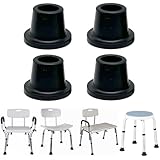 4 patas de repuesto para silla de ducha,