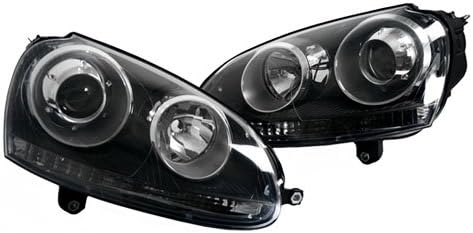 PROMOTORING For 06-09 VW MK5 RABBIT/GTI/JETTA E-CODE PROJECTOR HEADLIGHTS - BLACK