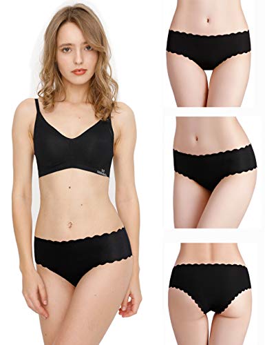 Donpapa-Bragas-para-Mujer-Pack-sin-Costuras-Invisible-Braguitas-Microfibra-Rayas-Brief-Bikini-CulottePack-de-36