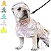 JOYFUSION 犬 レインコート 犬用傘 防水 着せやすい こーひ 完全防水 速乾ショール 梅雨対策 透明フード付きケープ 着脱簡単 防水 防雪 透湿 軽量 マジックテープ サイズ調整可能 小型犬 中型犬用 大型犬 防塵 梅雨対策 耐久性あり