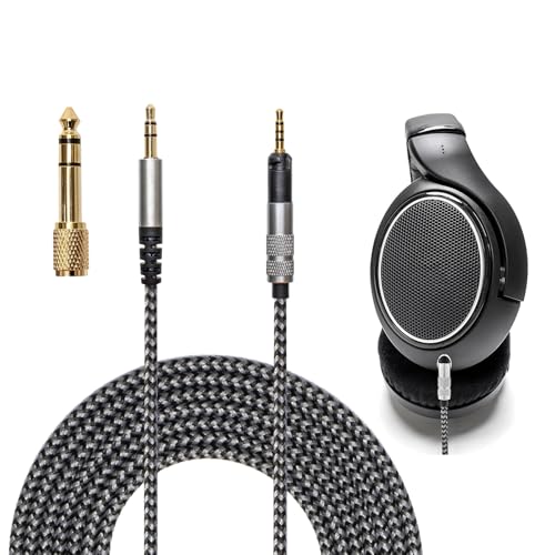 Voarmaks HD560s Cable Compatible with Sennheiser HD598 HD598SE HD598SR HD598CS HD599 HD558 HD518 HD579 HD569 HD559 HD560S Headphone Length 2m 6.5FT Soft Nylon Lightweight Includes 1/4