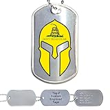 Our custom military dog tags, crafted from durable 304 polished stainless steel and measuring 2 inches x 1.125 inches, offer vibrant personalization with printed designs, embossing, or engraving, making them a stylish accessory and a symbol of identi...