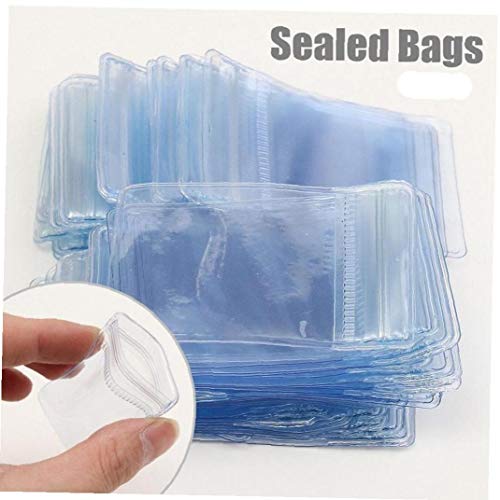 Preisvergleich Produktbild Case Cover 50x Kleine Reißverschluss-Verschluss-Plastiktas... Transparent Schmuck Ziplock Resealable Kunststoff klar Aufbewahrungstasche New Kunststoff Poly Klar