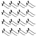 Prolinemax 24 Pcs 6' Raw Steel Slatwall Hook Hooks Retail Display Wire Metal Hanger
