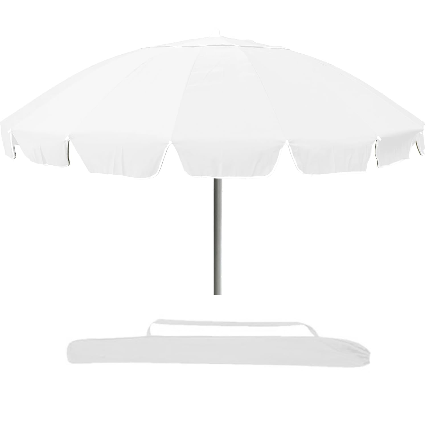 Marvin Ombrellone da Spiaggia Sunbeach Antivento Inclinabile con Borsa Portatile Mare Giardino 220cm e Palo in Alluminio