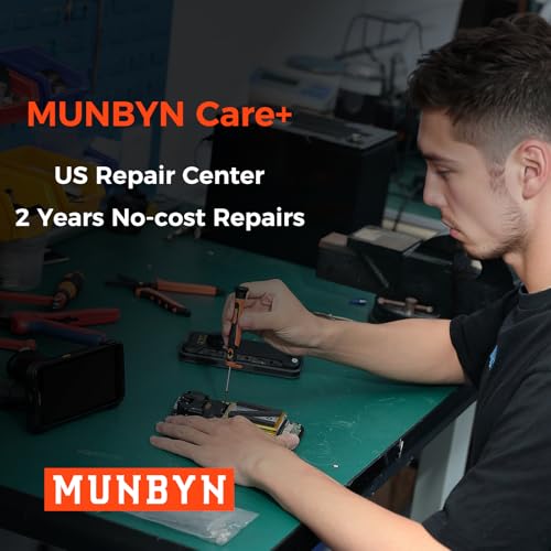 MUNBYN IPDA101P Upgraded Android 13 Barcode Scanner with Pistol Grip, Wi-Fi 6 Handheld Mobile Computer PDA 5.5" Screen, Equipped Data Terminal SE4710 Zebra Engine, GPS 1D/2D/QR Inventory Scanner