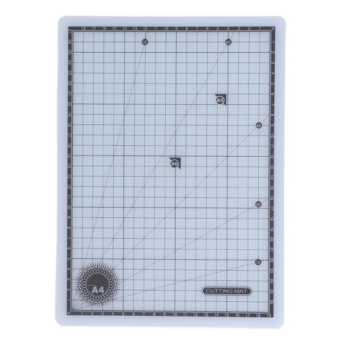 A4 Cutting Pad Self Healing Accurate Scales Semitransparent Double Sided PVC Cutting Mat for Sewing Crafts 12 X 9in
