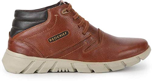 Chief Men's N Tan Leather Boat Shoes 