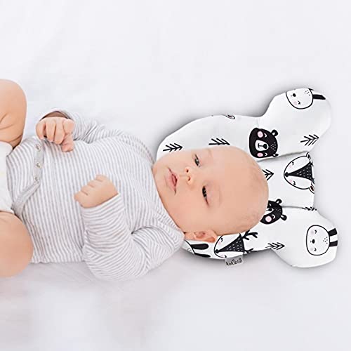 LURU Travesseiro infantil, bebê, almofada algodão, almofada suporte macio para crianças, travesseiro