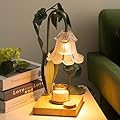 CryzhalinX Flower Candle Warmer Lamp with Timer & Dimmer,Candle Warmer for Home Decor Aesthetic,Adjustable Height Wax Melt Warmer for Jar Candles,Christmas Birthday Gifts for Women Mom(2 Bulb)