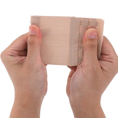 SAMGU Bra Extenders 4 Hooks Women's Soft Stretchy Bra Extension Strap, 3 Pieces4