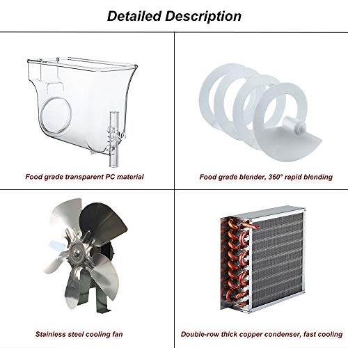 Kommerzielle Slushy-Maschine, 1000W 45L Frozen Drink Snowcone Slush Maker-Maschine, Edelstahl-Smoothie-Frozen… – Bild 7