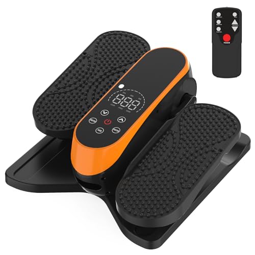 HOMGIM Under Desk Elliptical Machine - Quiet Motorized Leg Exerciser with Smart Remote, 12-Speed...