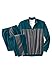 KingSize Men's Big & Tall Colorblock Velour Tracksuit - 3XL, Steel Black