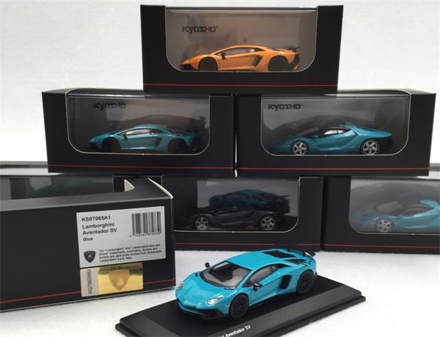 ТоуAE - Kyosho 1:64 Lambo Centnario/AVENTADORs SV/HURACAN Diecast Model Car (AVENTADORs SV Blue)