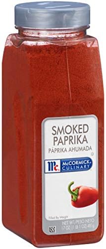 McCormick Culinary Smoked Paprika, 17 oz - One 17 Ounce Container of Sweet and Smoky Paprika Perfect for Spanish Cuisine, Chicken, Fish, Pork, Potatoes, and More