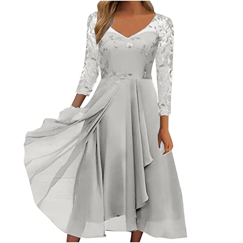 Amazon.com: HGps8w Mother of The Bride Dresses for Women Elegant Lace  Chiffon Flowy Dress Formal Evening Party Gown for Wedding : Sports &  Outdoors