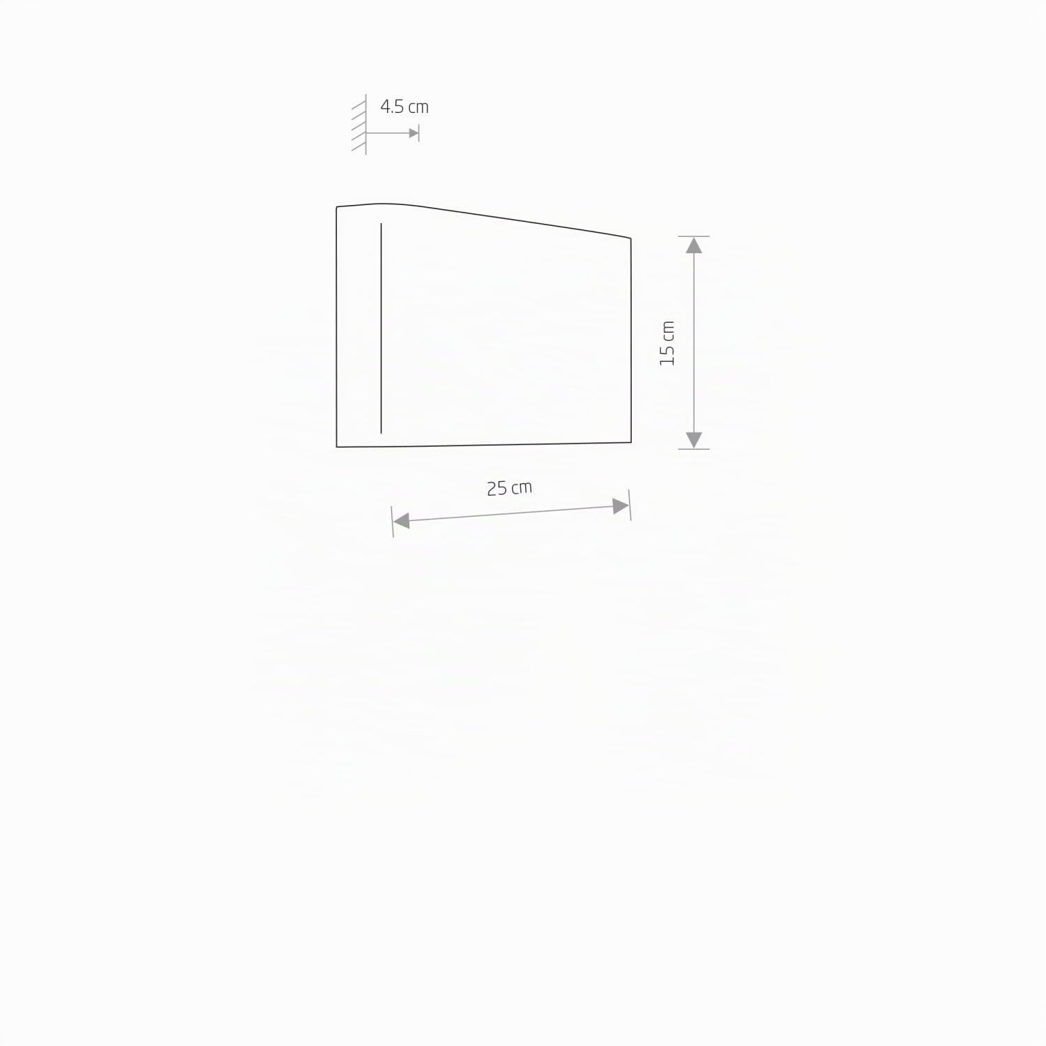 Lampada da parete per interni, applique oro, luce up-down, scala, L:25 cm, G9, 2 luci, piatta, angolare, corridoio, soggiorno, applique camera da letto