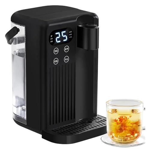 3L Instant Hot Water Dispenser, 2000W Szybkie ciepło, 12 Temp i 8 Ustawienia objętościowe do herbaty do kawy, Regulowana kontrola przepływu do użytku na blacie biurowym