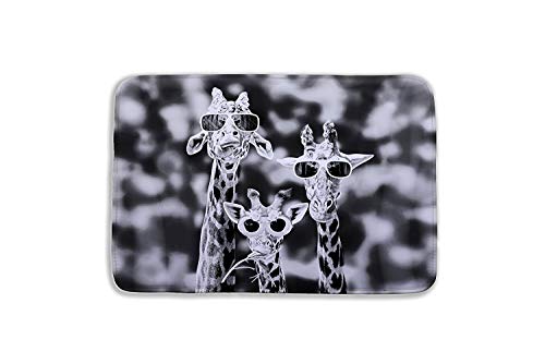 Dodou Lovely Giraffe Bathroom Decor Shower Curtain Waterproof Fabric Polyester Set With Hooks（72''Wx72''H ） #TOP4