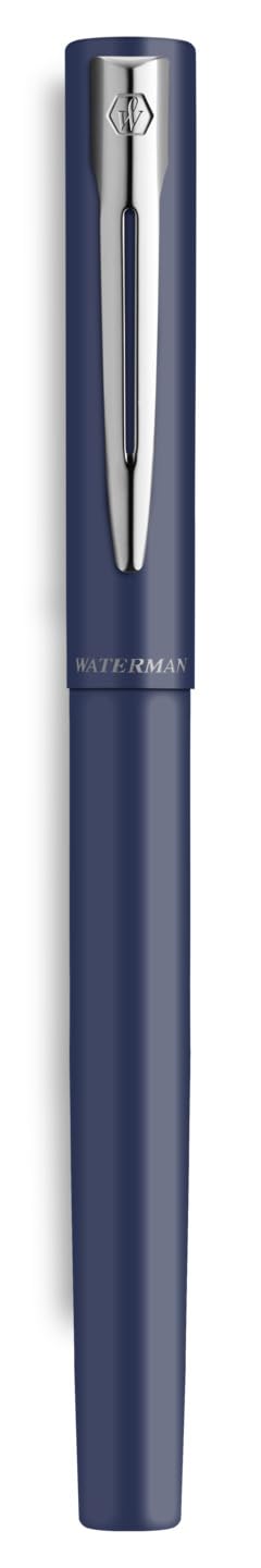 Waterman Allure - Juego de bolígrafos y bolígrafos personalizados con grabado, juego de instrumentos de escritura de lujo en negro, regalo elegante para hombre y mujer (Blue C.T.)