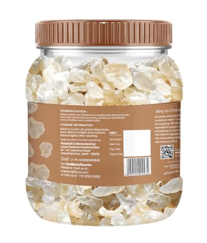 Image of Livyor Pure Gond Katira - 400g | Edible Gum | Tragacanth | Kathila Gum Dried Gum | High Colling Properties Herbel Food | 100% Natural Super food | Pack of 1