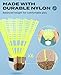 AboveGenius Badminton Rackets Set of 4 for Outdoor Backyard Games, Including 4 Rackets, 6 Nylon Badminton Shuttlecocks, Lightweight Badminton Racquets for Beginners