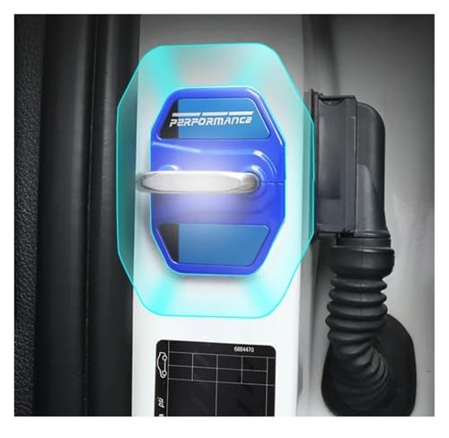 Embellecedor azul de control central y cierre para un interior de coche exclusivo 2