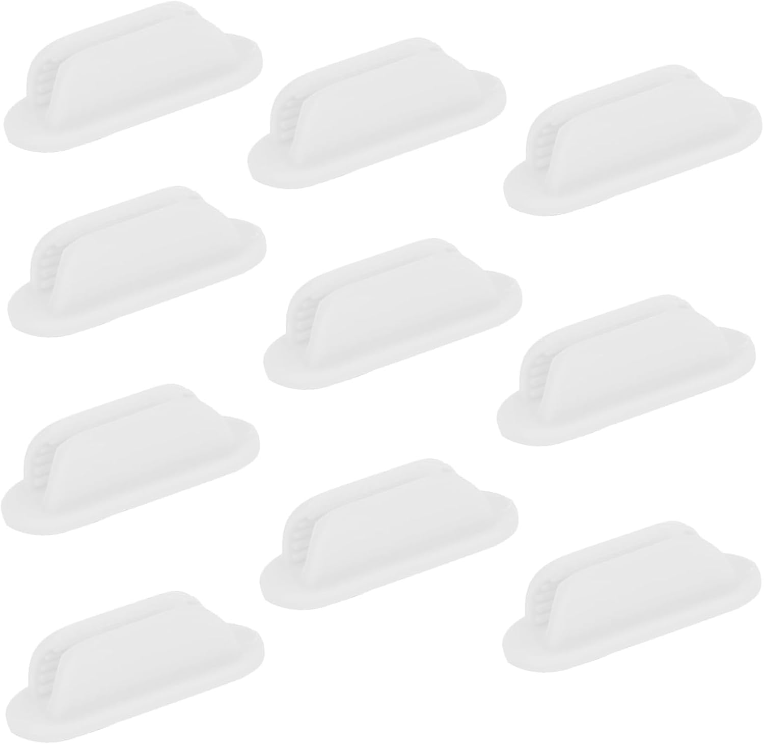 10 Pcs Silicone Pen holder Mount for Skylight Calendars Home Office White