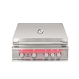 TrueFlame Premium 32-Inch 4-Burner Built-In Propane Gas...