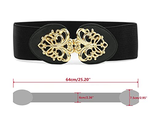 Allegra K Women Novelty Waist Belt Black3