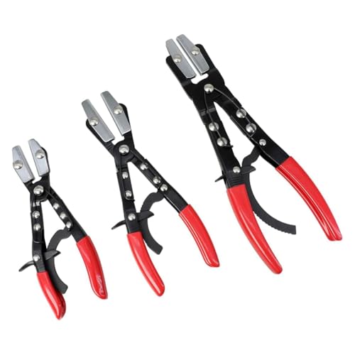 Gujdnhderq 3パックホースピンチャープライヤークーラントホースのための自動ロックラチェット、ラジエーターホース、自動車用、ラジエーター、燃料、クーラントライン用の燃料ホース