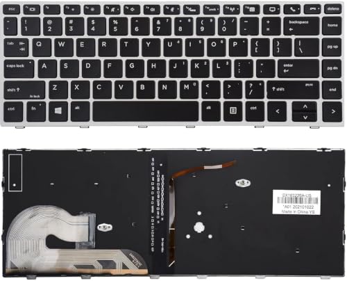 Image of FORIDA Laptop Keyboard Compatible for HP EliteBook 745 G5 745 G6 840 G5 840 G6 846 G5 846 G6 ZBook 14u G5 14u G6 L14377-001 L14379-031 L11307-001 6037B0138601 (Backlit Keyboard)