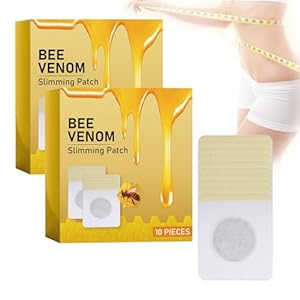 Bijengift navelpleisters, 60 stuks, bijengift lymfedrainage en afvallen, bijengiftpleisters voor gewichtsverlies, afslankpleisters voor snel afvallen, voor vrouwen