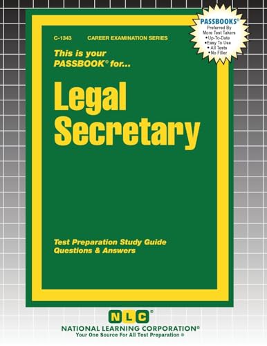 Legal Secretary (Career Examination)