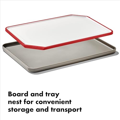 OXO Tabla de Cortar y Bandeja Exterior Blanca miniatura 5