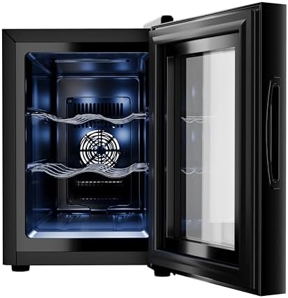 Bild 6 - Tristar Thermoelektrischer Weinkühlschrank Grande Saignée, für bis zu 6 Flaschen, leise & stabil, Glastür, 3 Ebenen, LED-Touch-Screen, Innenbeleuchtung, WR-7506