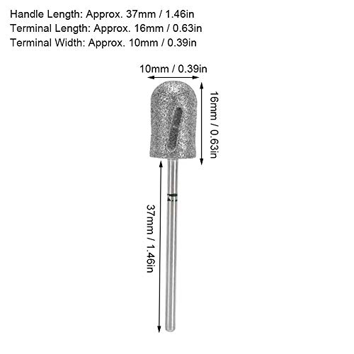 Diamant pedicure kegelboor, roestvrij stalen voetnagelboor, pedicure voetschrollen, slijppolijstkop voor gebarsten huid… - Image 4