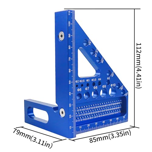 Outil de mesure de disposition et selle carrée 3D pour traçages d'angles - 6