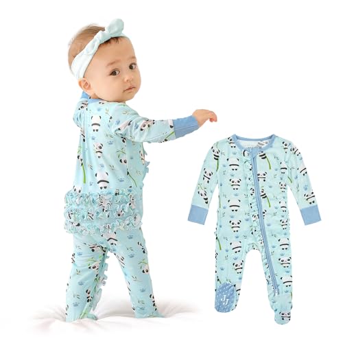 Footie Ruffled One-Piece Rompers 0-36 Months