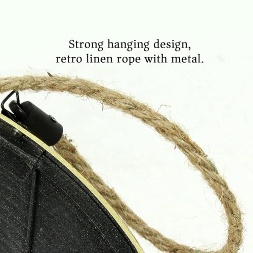 Image of TIED RIBBONS Framed Round Wall Mirror for Bathroom Wall Mounted Hanging Mirror Bedroom Home Decor Wash Basin Makeup Office Living Room Vanity Decoration Items (Large, Plastic, 17 inch)