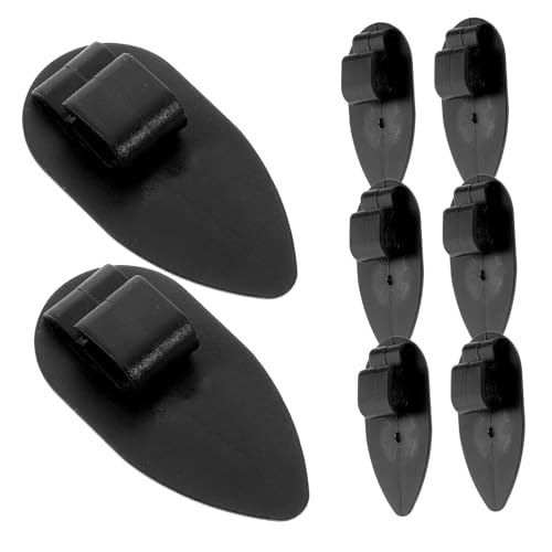 DECORNIJIA 10個 車用ユニバーサルフロアマット固定クリップ 滑り止めカーペットファスナー 強力グリップ 簡単取付 ブラック