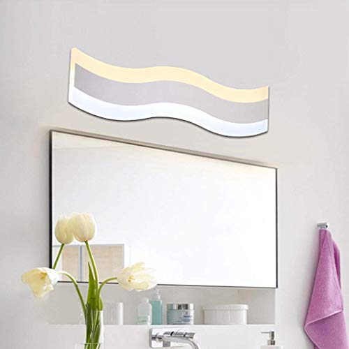 Lámpara de baño LED bicolor con luz plana para espejo de pared 5