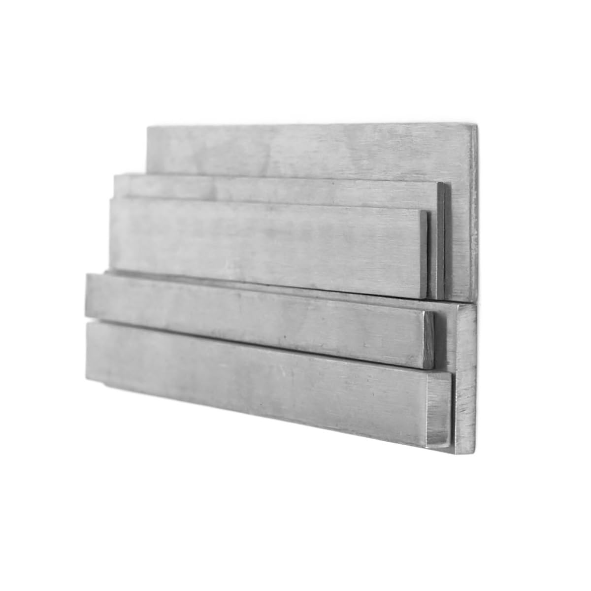 Verschnitt der Arbeitsplatte Stangenplatte aus Edelstahl 316, Dicke 5 mm, Breite 10–80 mm, Länge 100–500 mm CNC-Bausatz(500mm 5x40mm)