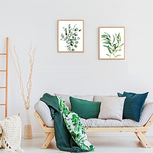 Zonon ZONON-304941 9 Pieces Botanical Plant Wall Art Prints Eucalyptus Wall Decor Boho Sage Green Leaves Room Decor Posters Unframed Minimalist Wall Art thumb #6